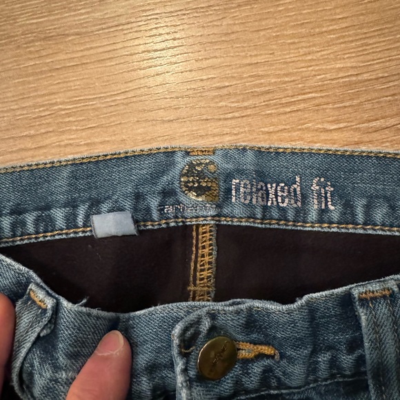 Carhartt fleece lined jeans, relaxed fit, men’s size 31x32 - Picture 4 of 9